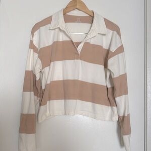 Aerie stripped polo